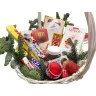 Новогодняя корзина со сладостями «Праздничная сластёна»